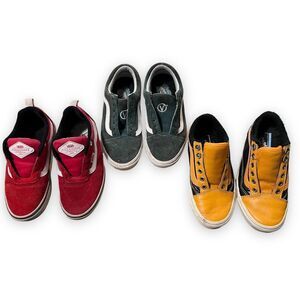 Vans‎ Shoe Lot Women 6.5 Mens 5 Sneakers Orange MTE,  Red Kyle Walker Pro, Green
